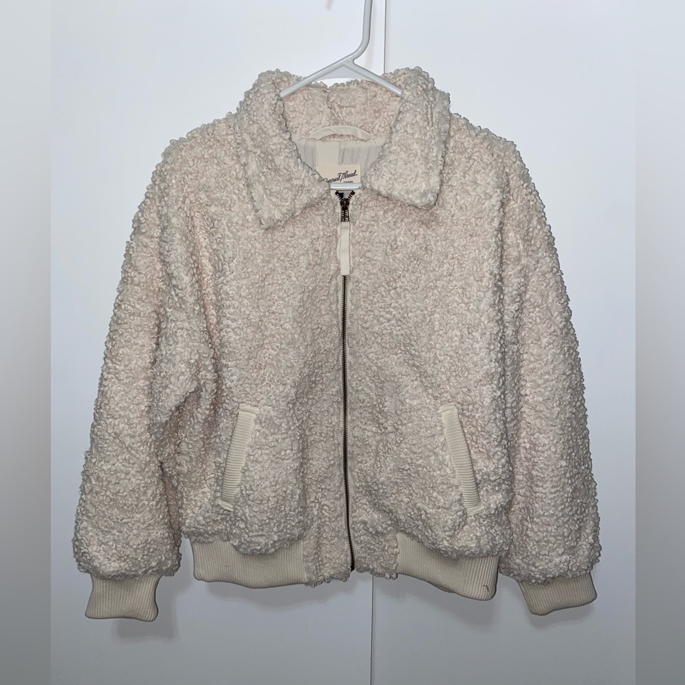 Womens Zippered Coat/Jacket - Size: M